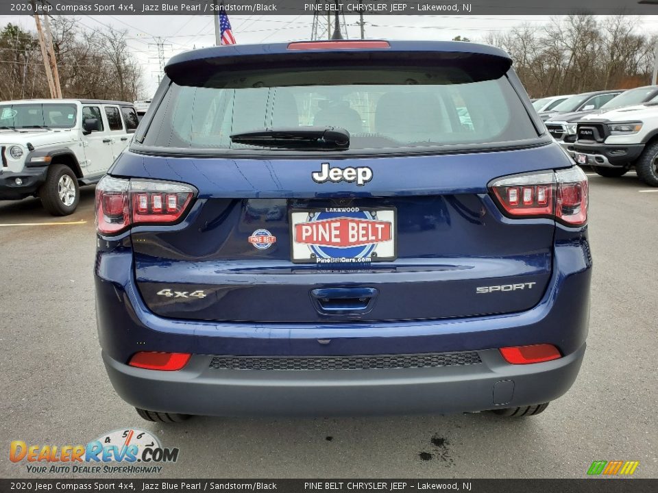 2020 Jeep Compass Sport 4x4 Jazz Blue Pearl / Sandstorm/Black Photo #20