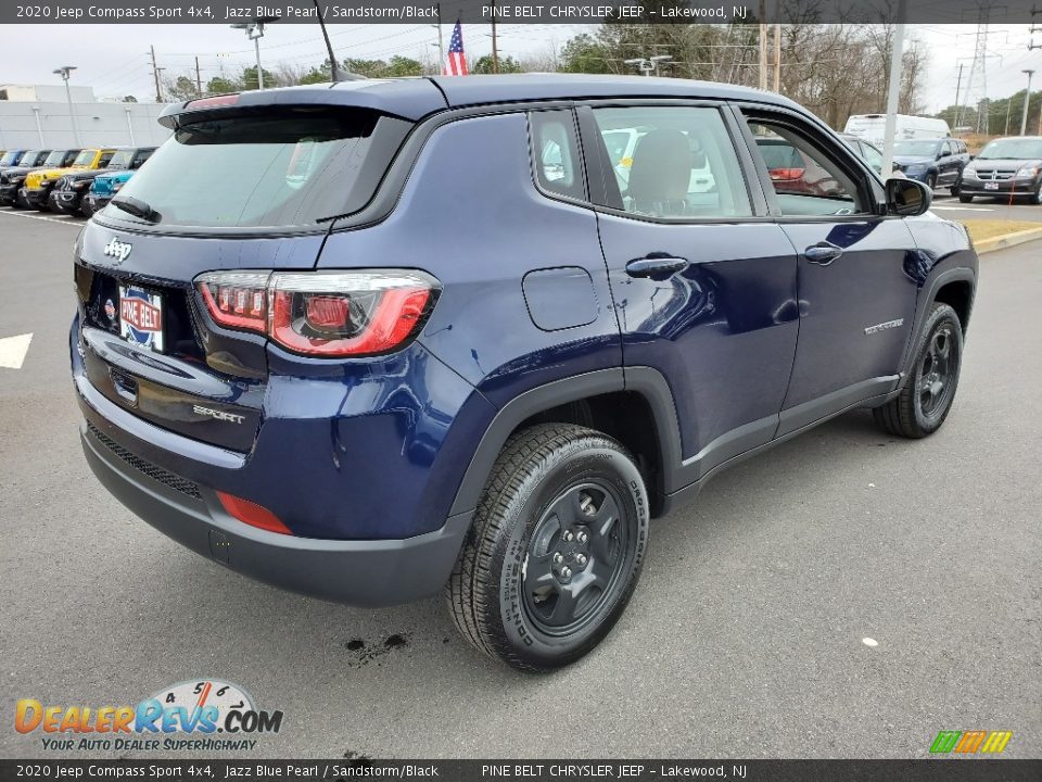 2020 Jeep Compass Sport 4x4 Jazz Blue Pearl / Sandstorm/Black Photo #21