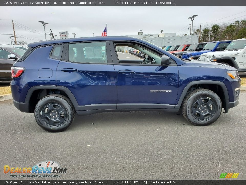 2020 Jeep Compass Sport 4x4 Jazz Blue Pearl / Sandstorm/Black Photo #22