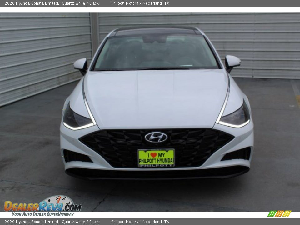 2020 Hyundai Sonata Limited Quartz White / Black Photo #3