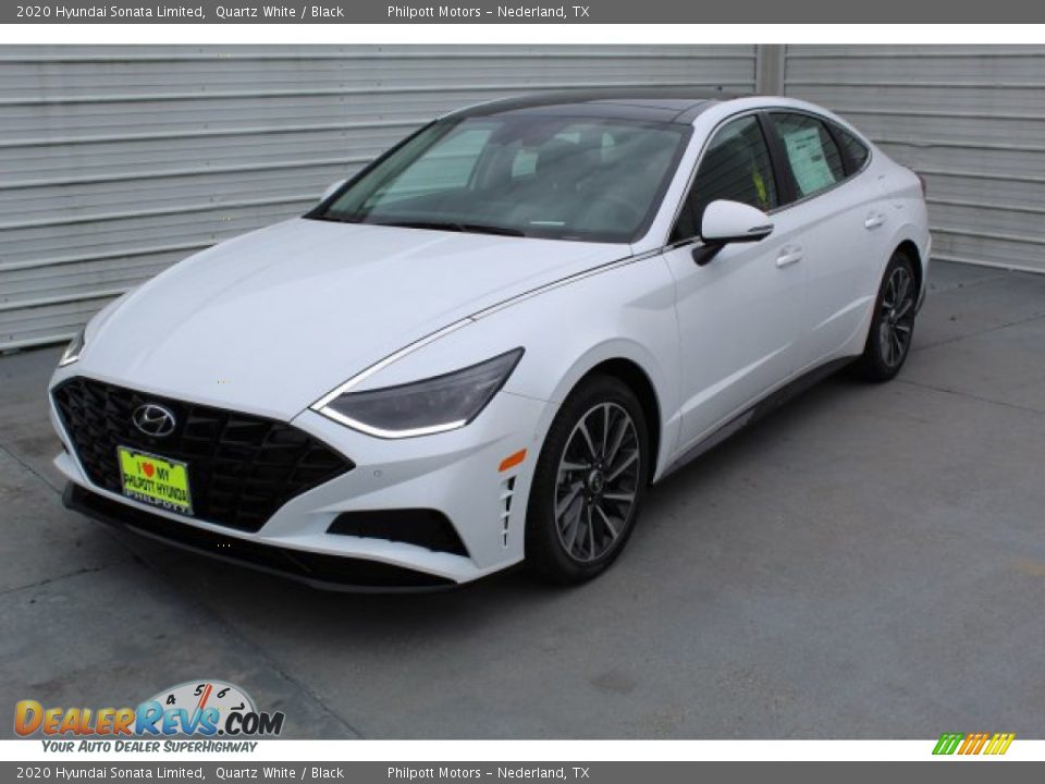 2020 Hyundai Sonata Limited Quartz White / Black Photo #4