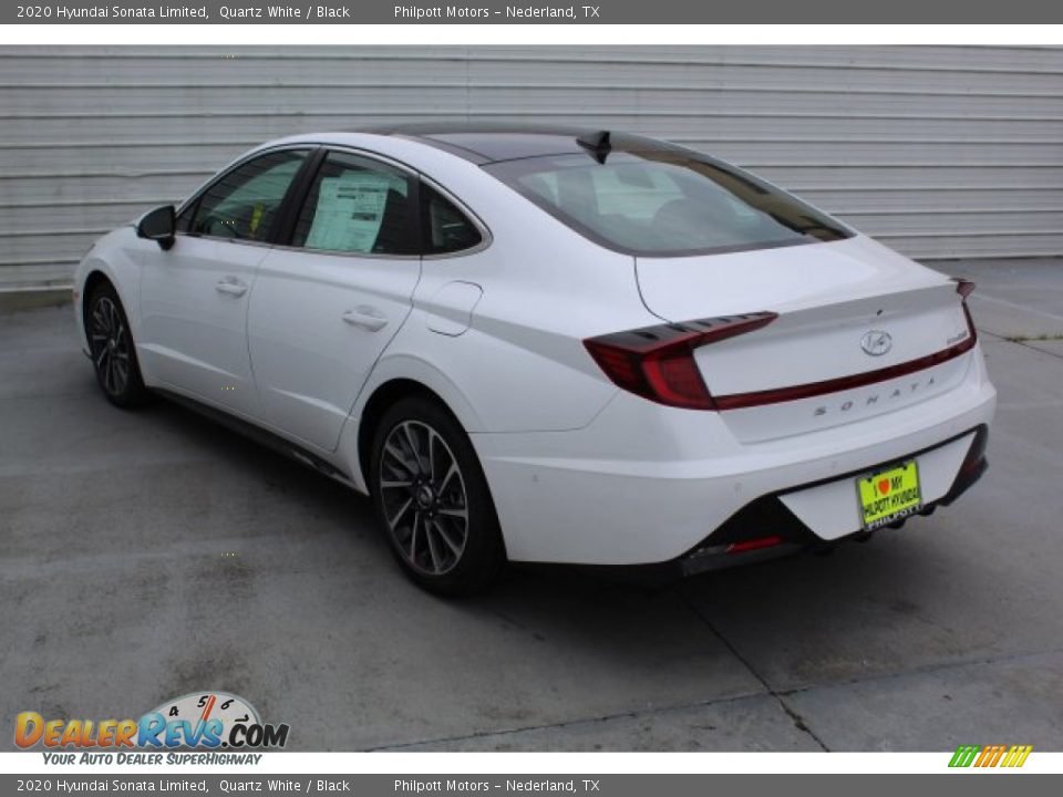 2020 Hyundai Sonata Limited Quartz White / Black Photo #6