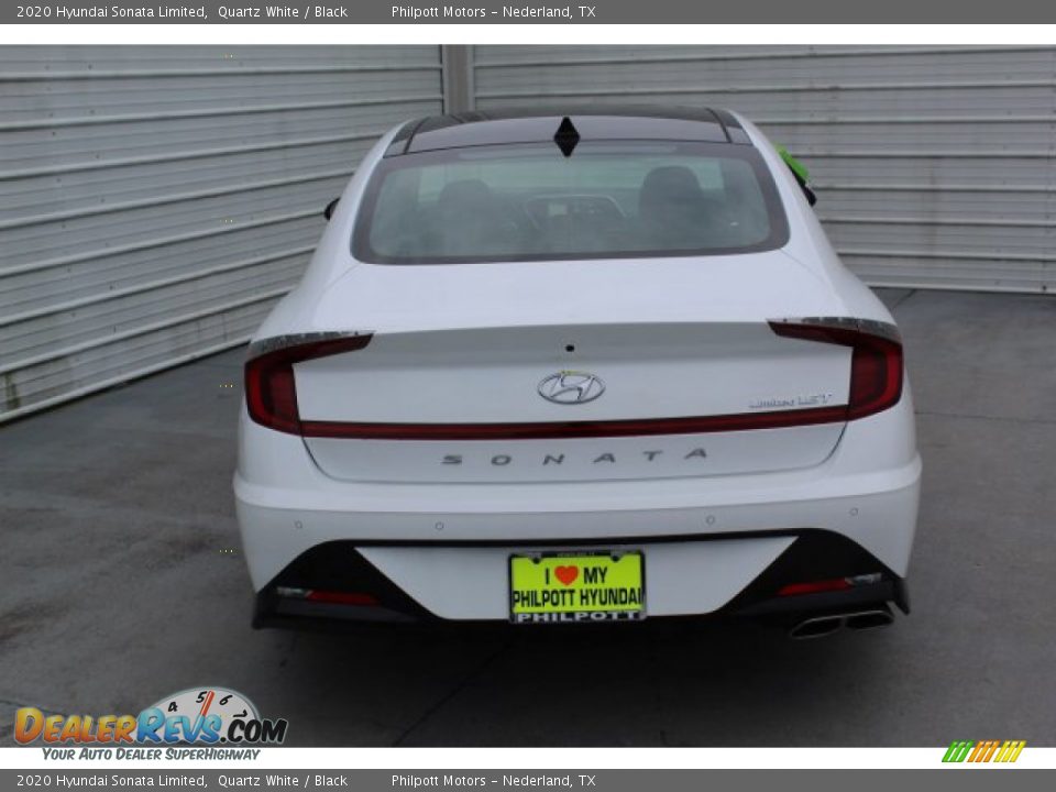 2020 Hyundai Sonata Limited Quartz White / Black Photo #7