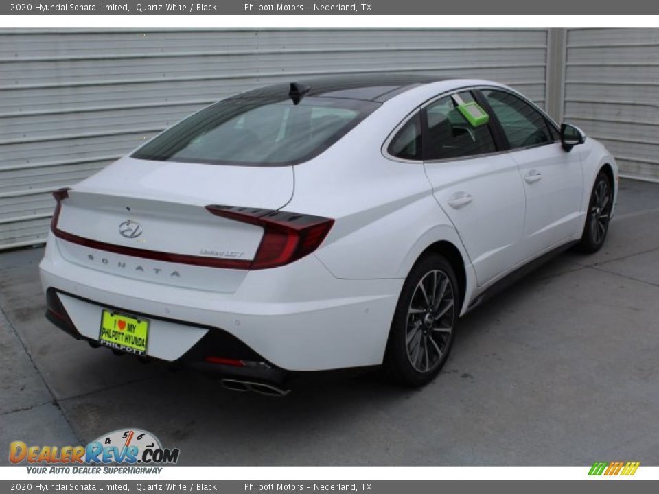 2020 Hyundai Sonata Limited Quartz White / Black Photo #8