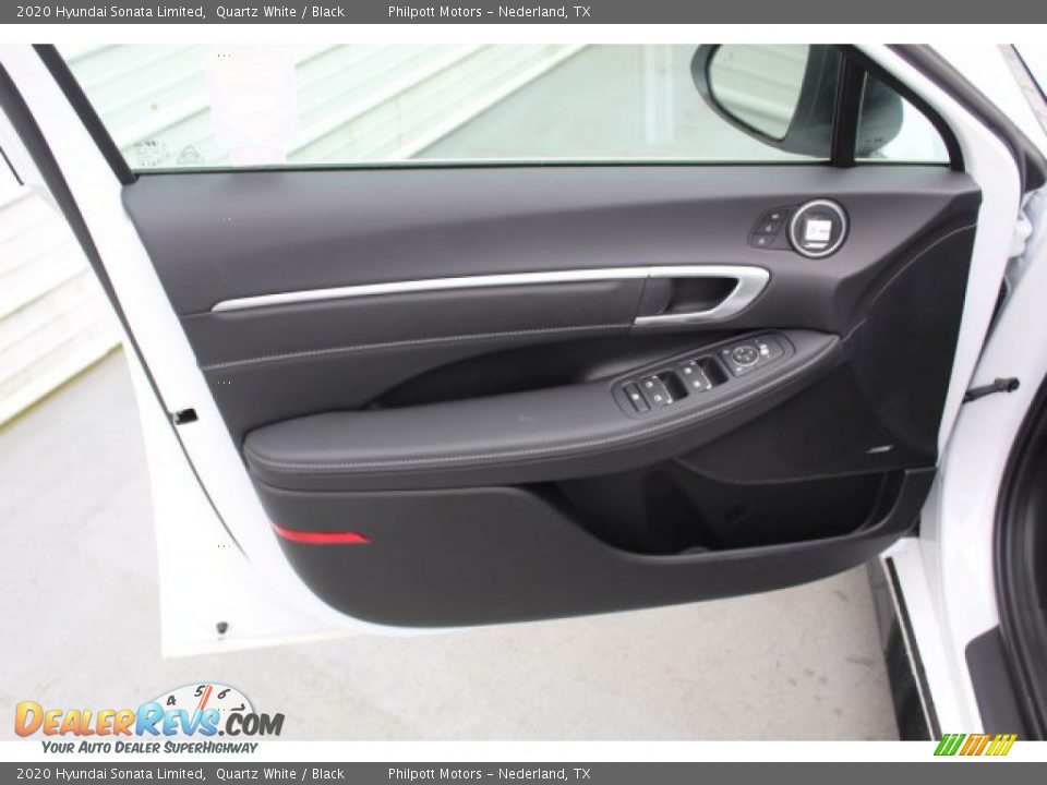 2020 Hyundai Sonata Limited Quartz White / Black Photo #9