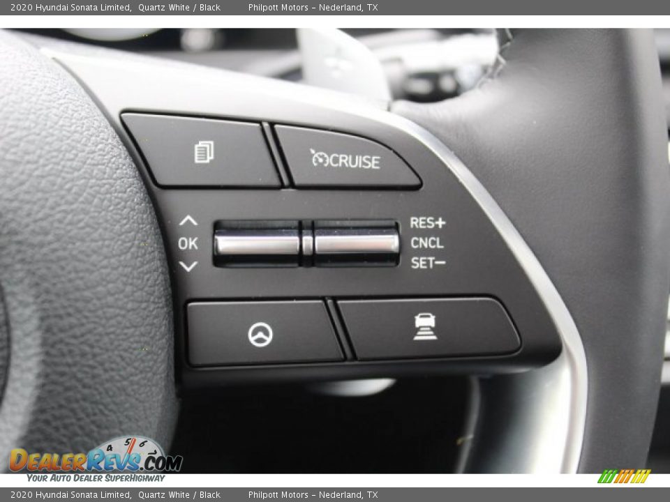 2020 Hyundai Sonata Limited Quartz White / Black Photo #12