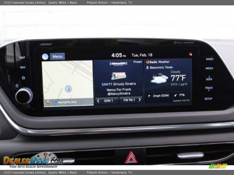 2020 Hyundai Sonata Limited Quartz White / Black Photo #15