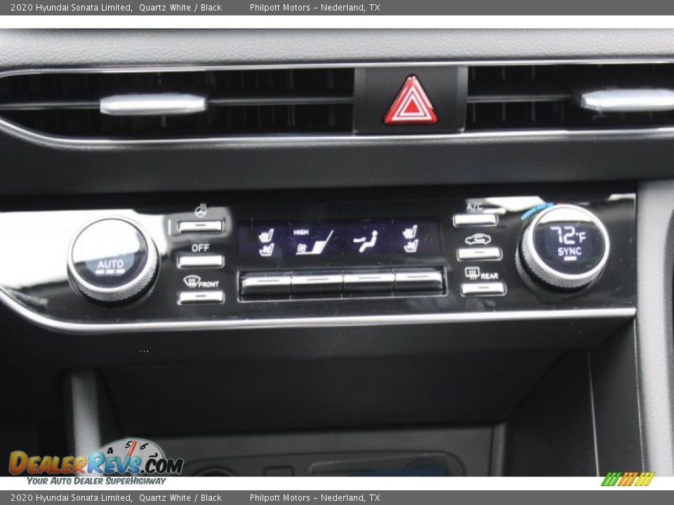 2020 Hyundai Sonata Limited Quartz White / Black Photo #16