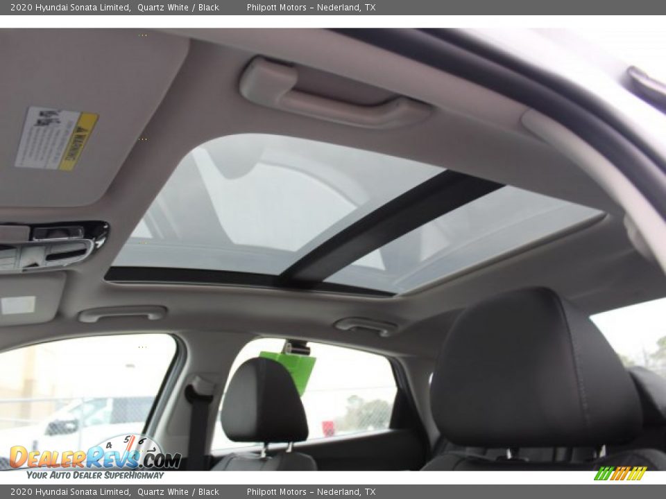 2020 Hyundai Sonata Limited Quartz White / Black Photo #19