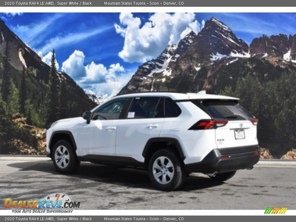 2020 Toyota RAV4 LE AWD Super White / Black Photo #3
