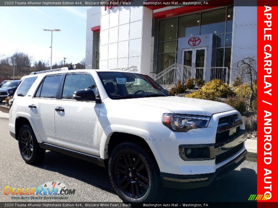 2020 Toyota 4Runner Nightshade Edition 4x4 Blizzard White Pearl / Black Photo #1