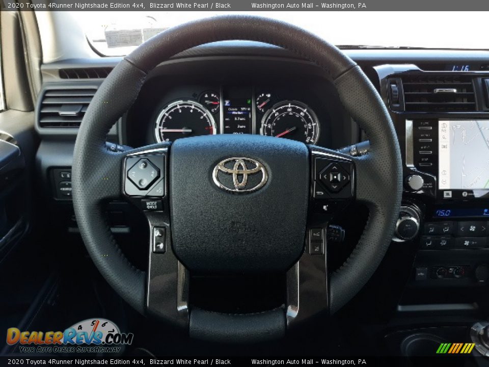 2020 Toyota 4Runner Nightshade Edition 4x4 Blizzard White Pearl / Black Photo #4