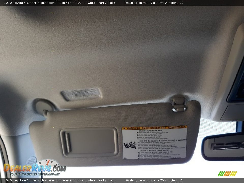 2020 Toyota 4Runner Nightshade Edition 4x4 Blizzard White Pearl / Black Photo #19