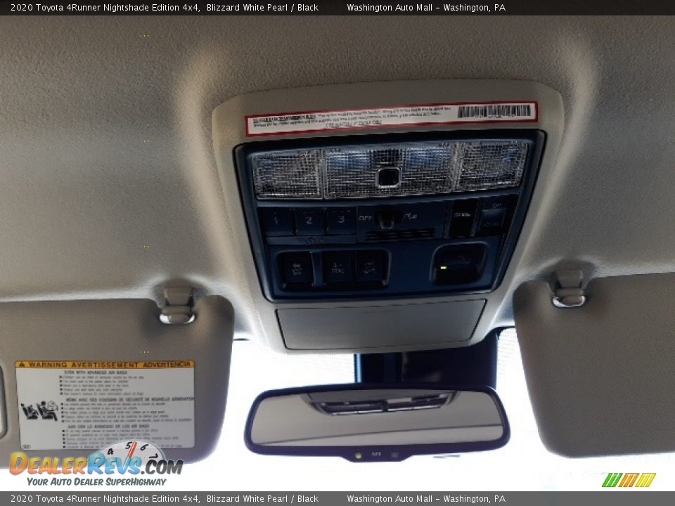 2020 Toyota 4Runner Nightshade Edition 4x4 Blizzard White Pearl / Black Photo #20