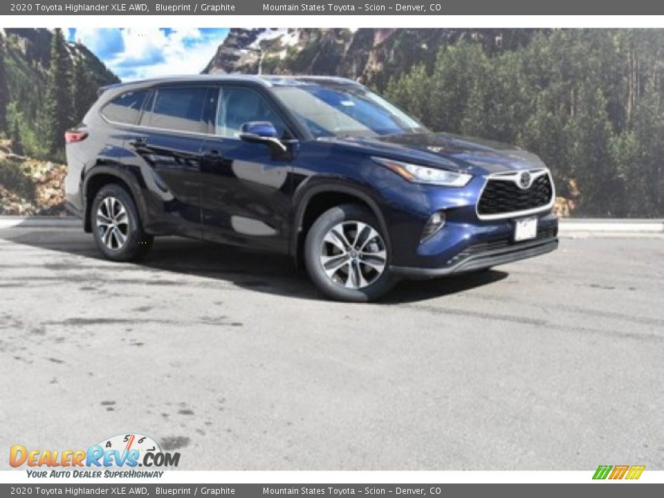2020 Toyota Highlander XLE AWD Blueprint / Graphite Photo #1