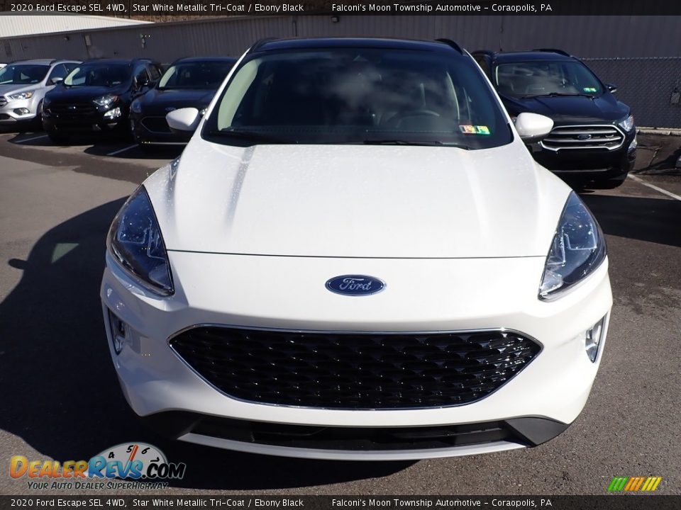 2020 Ford Escape SEL 4WD Star White Metallic Tri-Coat / Ebony Black Photo #4