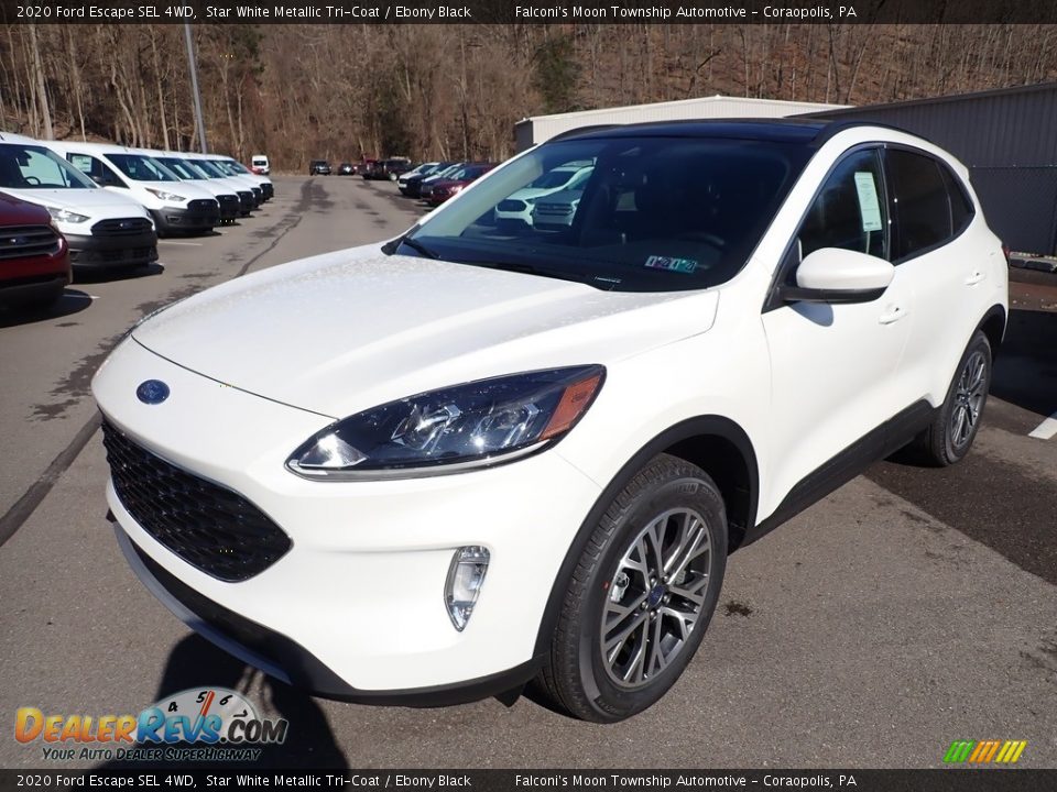 2020 Ford Escape SEL 4WD Star White Metallic Tri-Coat / Ebony Black Photo #5