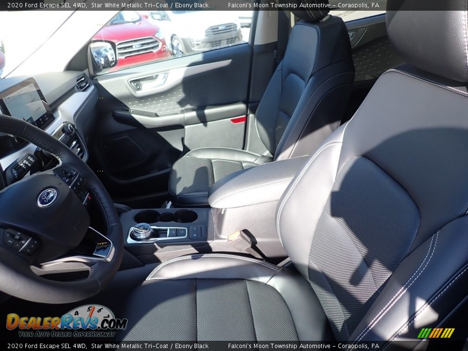 2020 Ford Escape SEL 4WD Star White Metallic Tri-Coat / Ebony Black Photo #10
