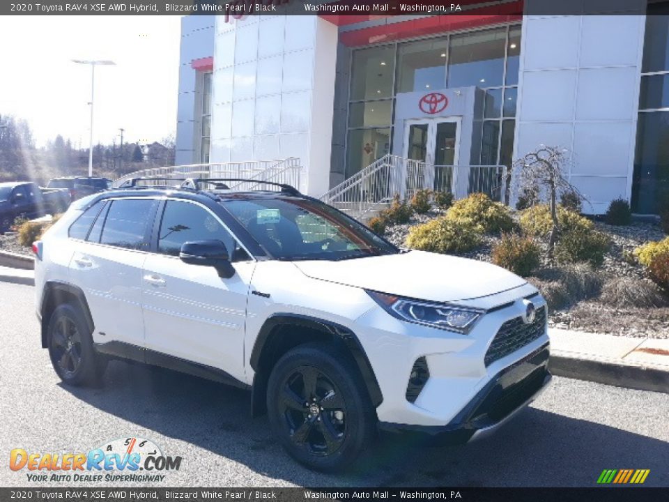 2020 Toyota RAV4 XSE AWD Hybrid Blizzard White Pearl / Black Photo #1