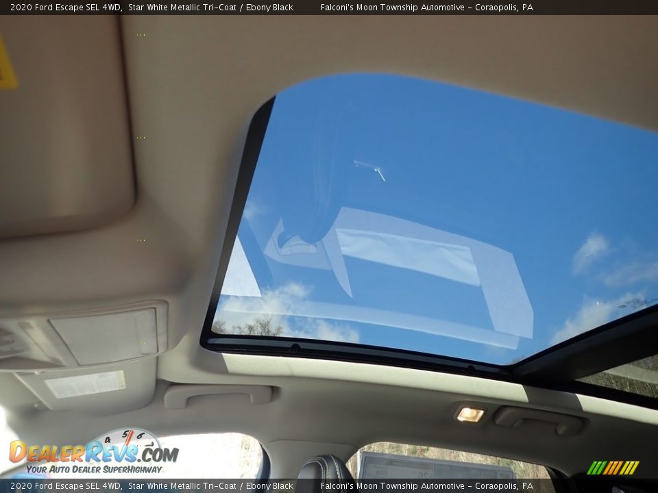 2020 Ford Escape SEL 4WD Star White Metallic Tri-Coat / Ebony Black Photo #13