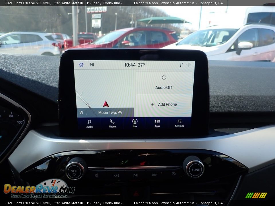 2020 Ford Escape SEL 4WD Star White Metallic Tri-Coat / Ebony Black Photo #14