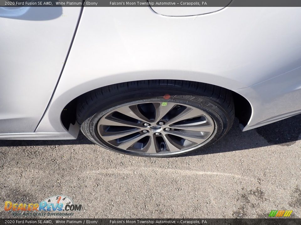 2020 Ford Fusion SE AWD White Platinum / Ebony Photo #7