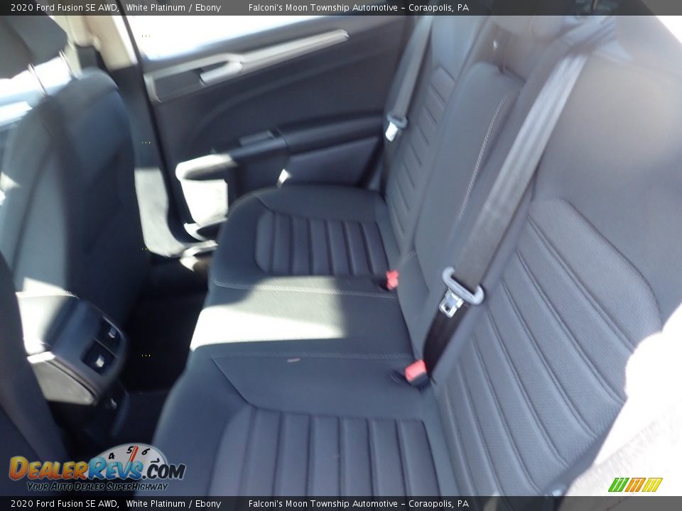2020 Ford Fusion SE AWD White Platinum / Ebony Photo #8