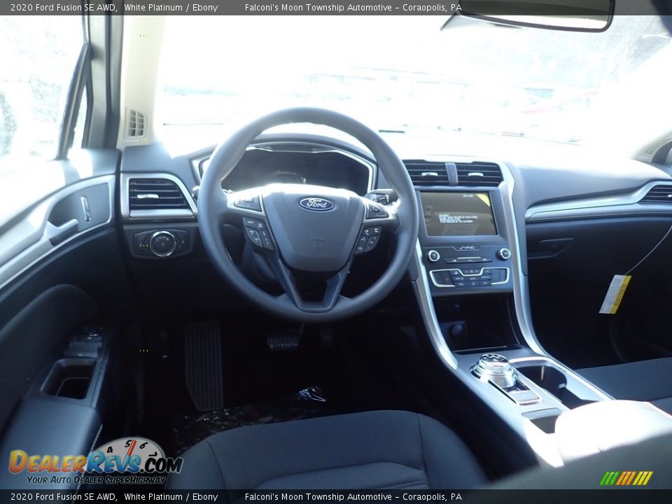 2020 Ford Fusion SE AWD White Platinum / Ebony Photo #9