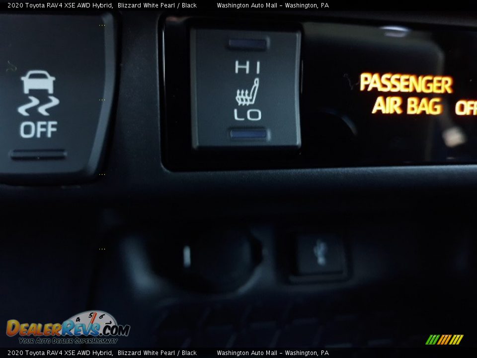2020 Toyota RAV4 XSE AWD Hybrid Blizzard White Pearl / Black Photo #17