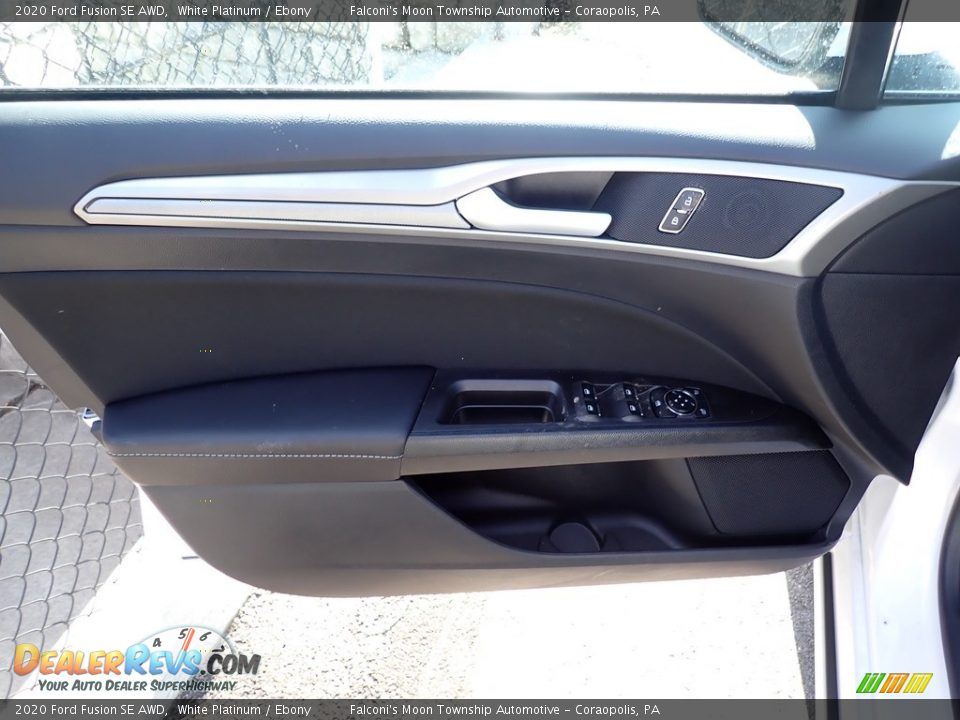 2020 Ford Fusion SE AWD White Platinum / Ebony Photo #10
