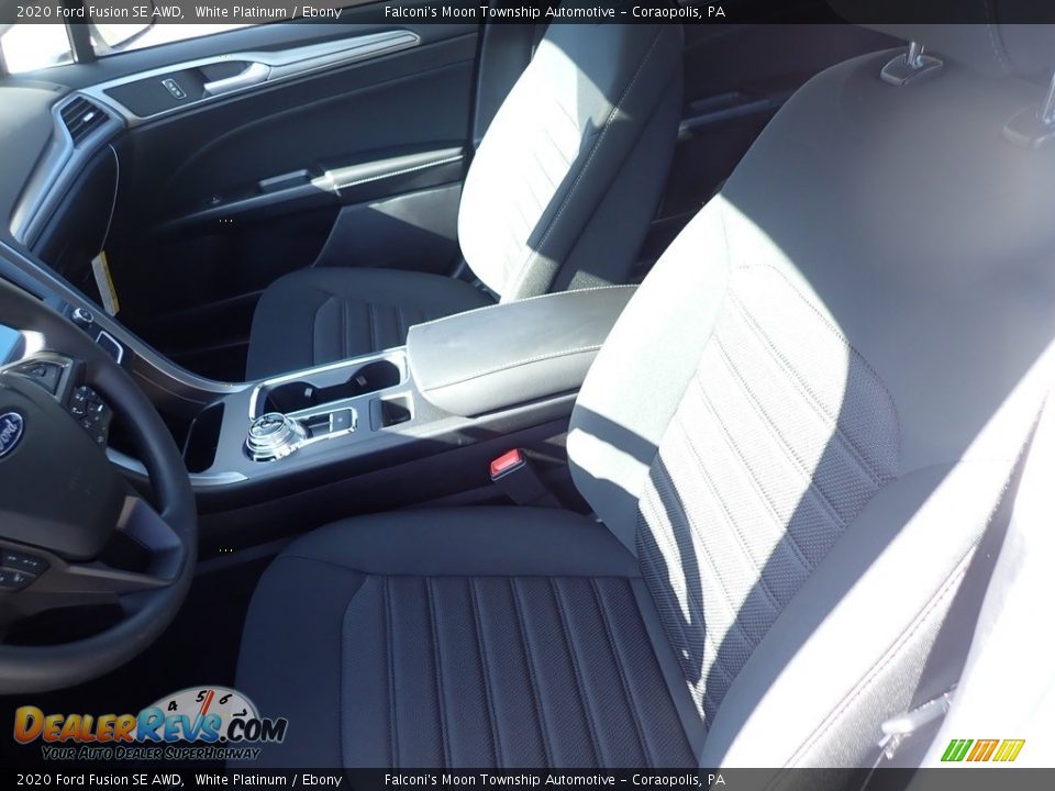 2020 Ford Fusion SE AWD White Platinum / Ebony Photo #11