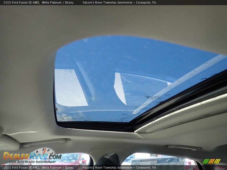 2020 Ford Fusion SE AWD White Platinum / Ebony Photo #13