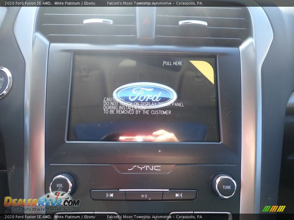 2020 Ford Fusion SE AWD White Platinum / Ebony Photo #14
