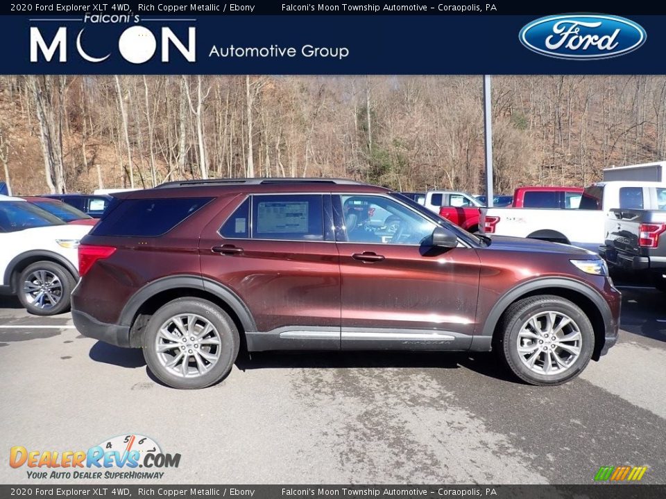2020 Ford Explorer XLT 4WD Rich Copper Metallic / Ebony Photo #1