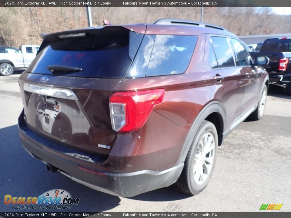 2020 Ford Explorer XLT 4WD Rich Copper Metallic / Ebony Photo #2