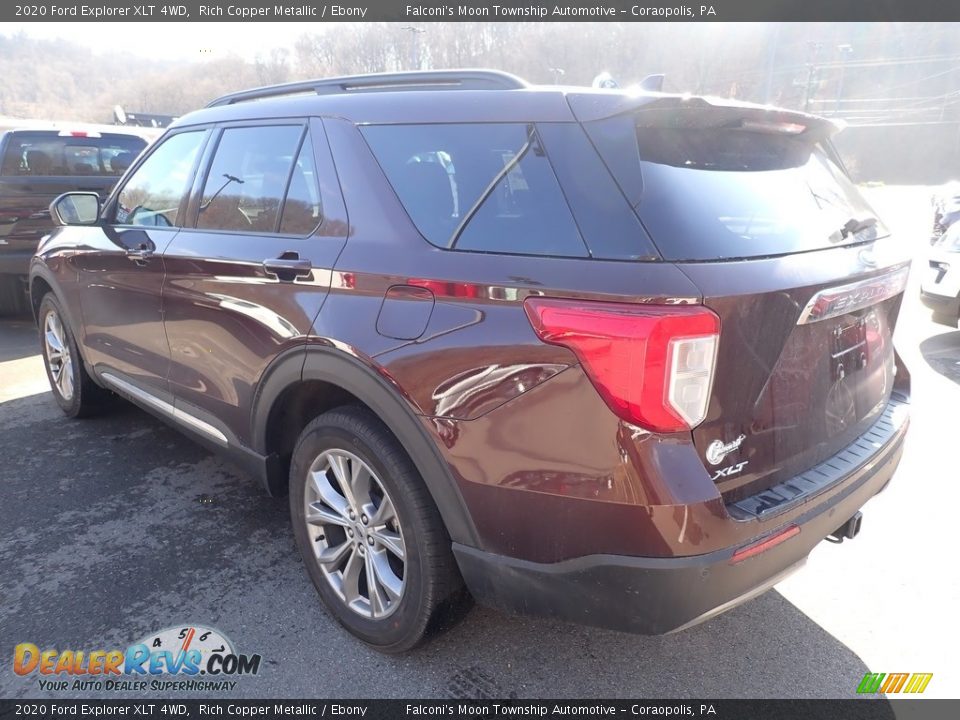 2020 Ford Explorer XLT 4WD Rich Copper Metallic / Ebony Photo #5