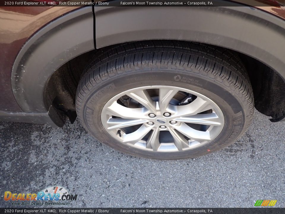 2020 Ford Explorer XLT 4WD Rich Copper Metallic / Ebony Photo #6
