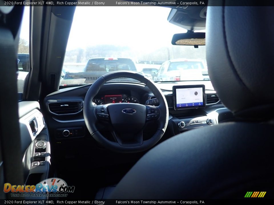 2020 Ford Explorer XLT 4WD Rich Copper Metallic / Ebony Photo #8