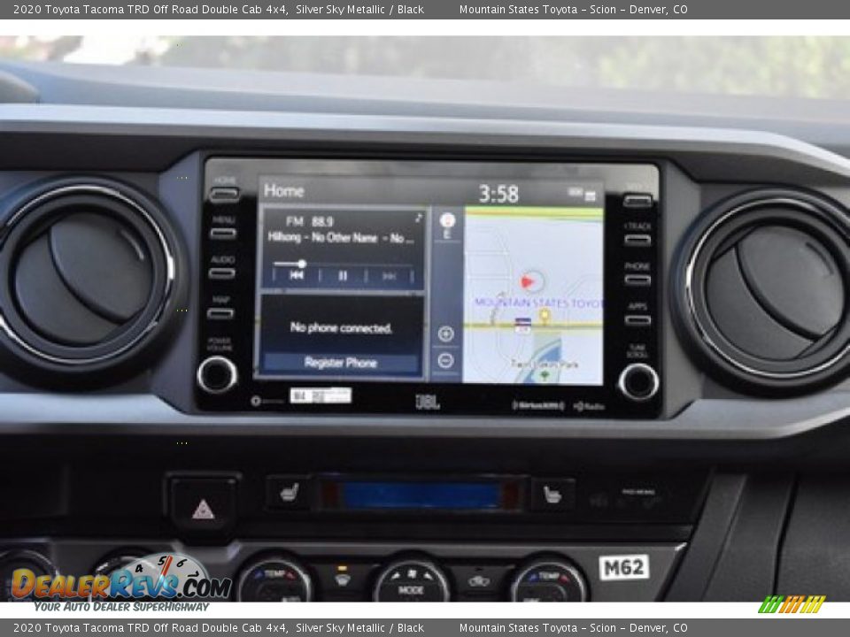 2020 Toyota Tacoma TRD Off Road Double Cab 4x4 Silver Sky Metallic / Black Photo #9