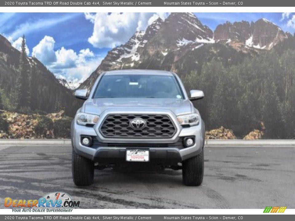 2020 Toyota Tacoma TRD Off Road Double Cab 4x4 Silver Sky Metallic / Cement Photo #2