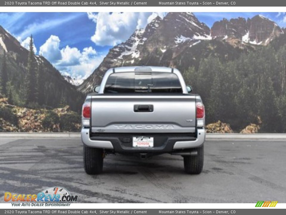 2020 Toyota Tacoma TRD Off Road Double Cab 4x4 Silver Sky Metallic / Cement Photo #4