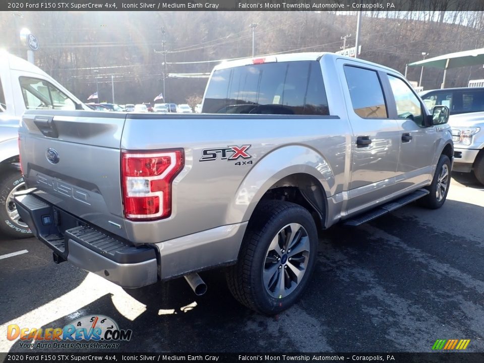 2020 Ford F150 STX SuperCrew 4x4 Iconic Silver / Medium Earth Gray Photo #2