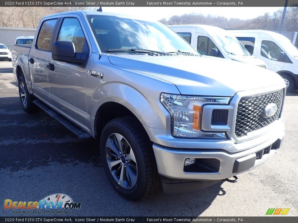 2020 Ford F150 STX SuperCrew 4x4 Iconic Silver / Medium Earth Gray Photo #3