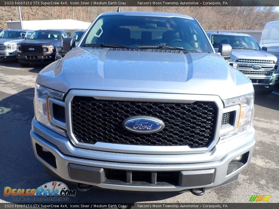 2020 Ford F150 STX SuperCrew 4x4 Iconic Silver / Medium Earth Gray Photo #4
