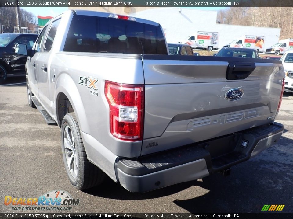 2020 Ford F150 STX SuperCrew 4x4 Iconic Silver / Medium Earth Gray Photo #6