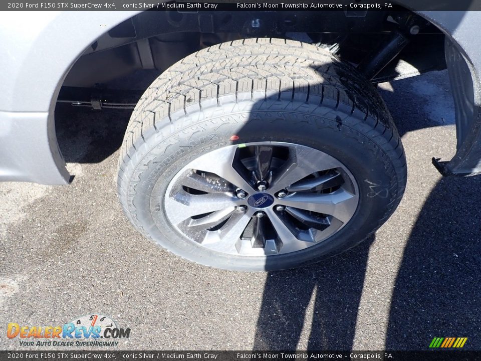 2020 Ford F150 STX SuperCrew 4x4 Iconic Silver / Medium Earth Gray Photo #7