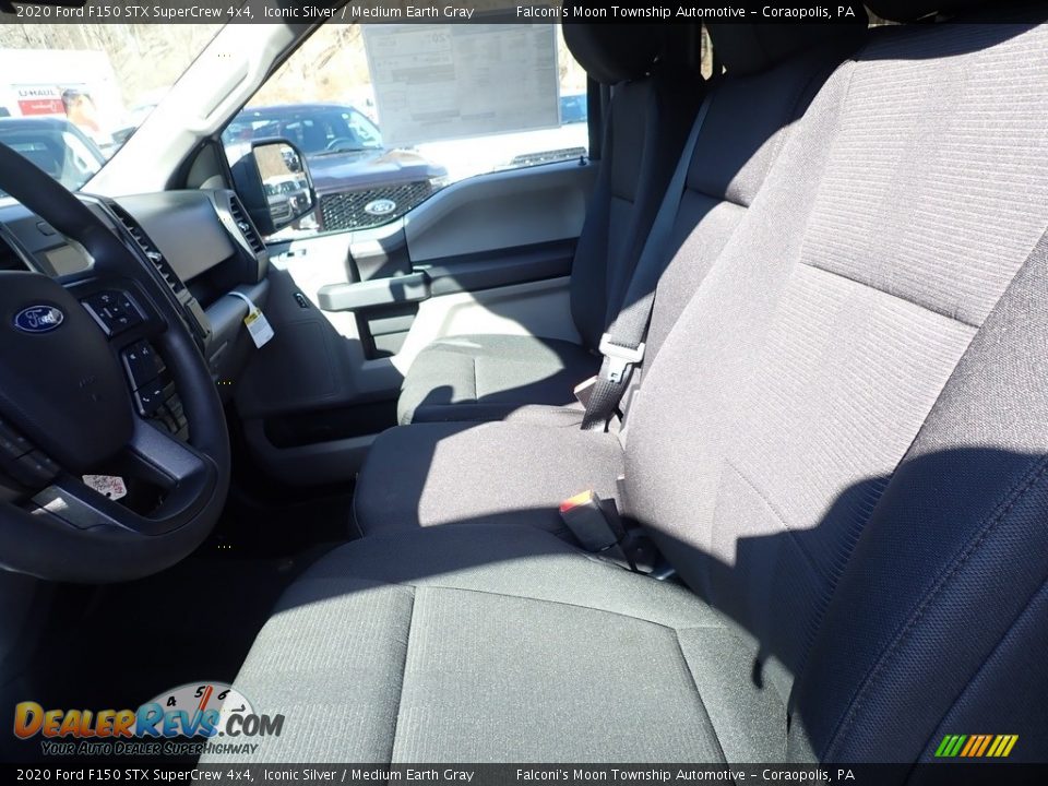 2020 Ford F150 STX SuperCrew 4x4 Iconic Silver / Medium Earth Gray Photo #9