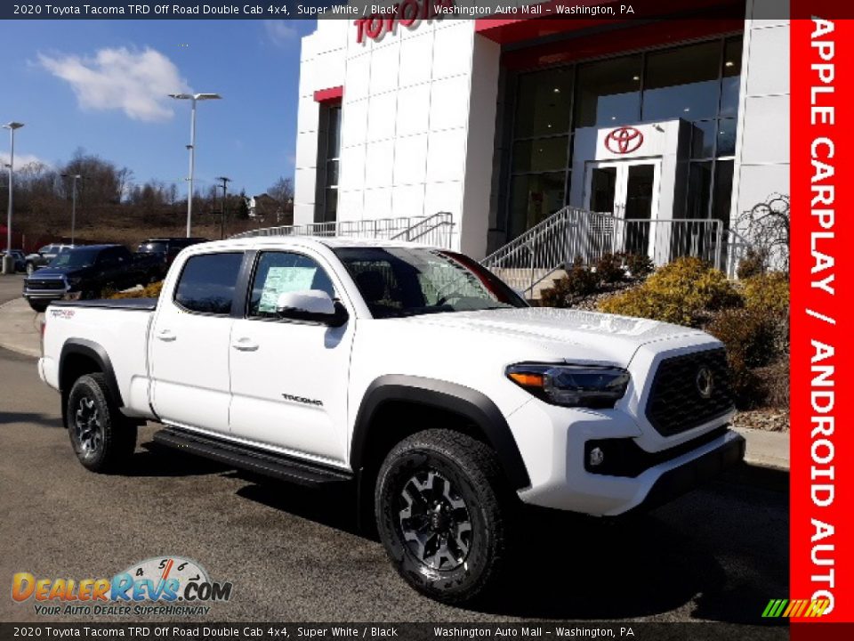 2020 Toyota Tacoma TRD Off Road Double Cab 4x4 Super White / Black Photo #1