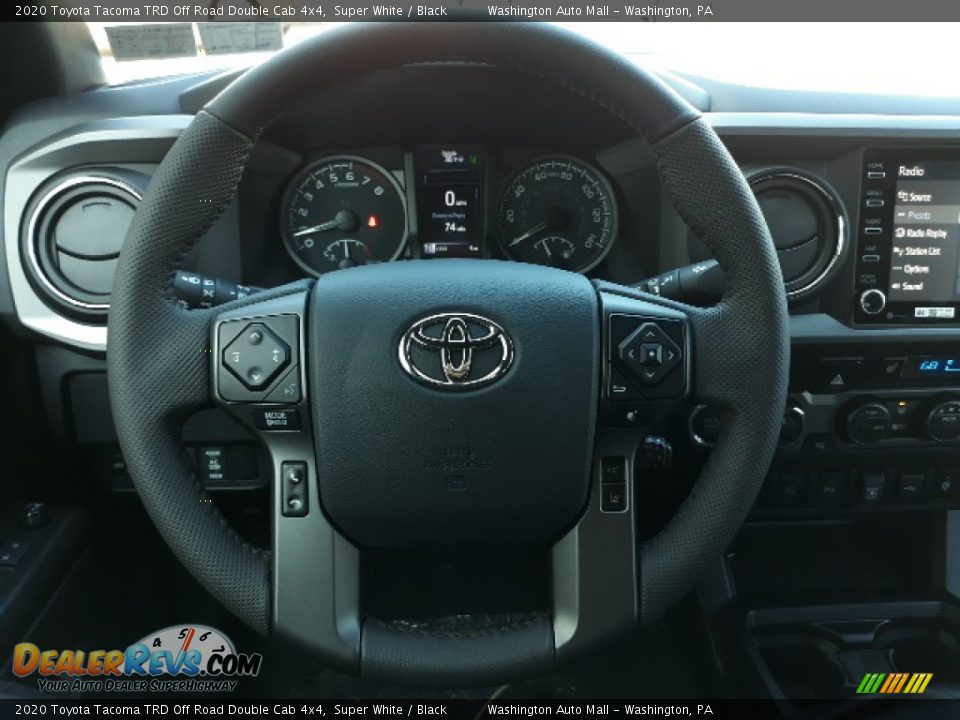 2020 Toyota Tacoma TRD Off Road Double Cab 4x4 Super White / Black Photo #4