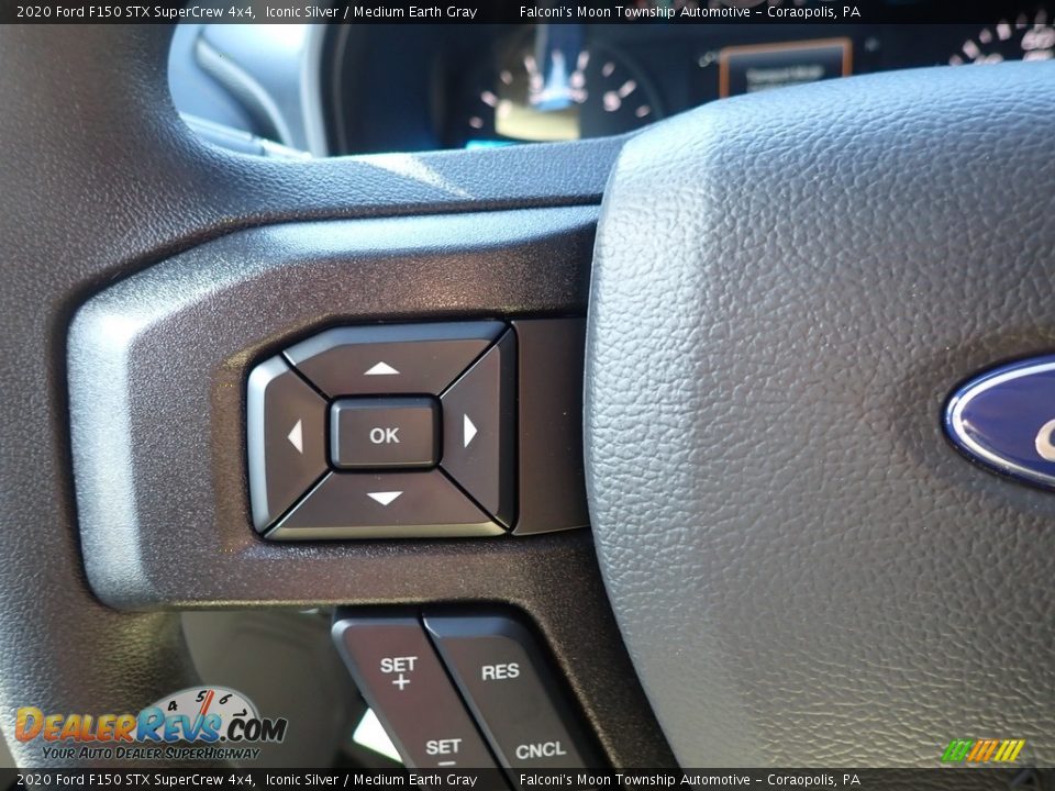 2020 Ford F150 STX SuperCrew 4x4 Iconic Silver / Medium Earth Gray Photo #15